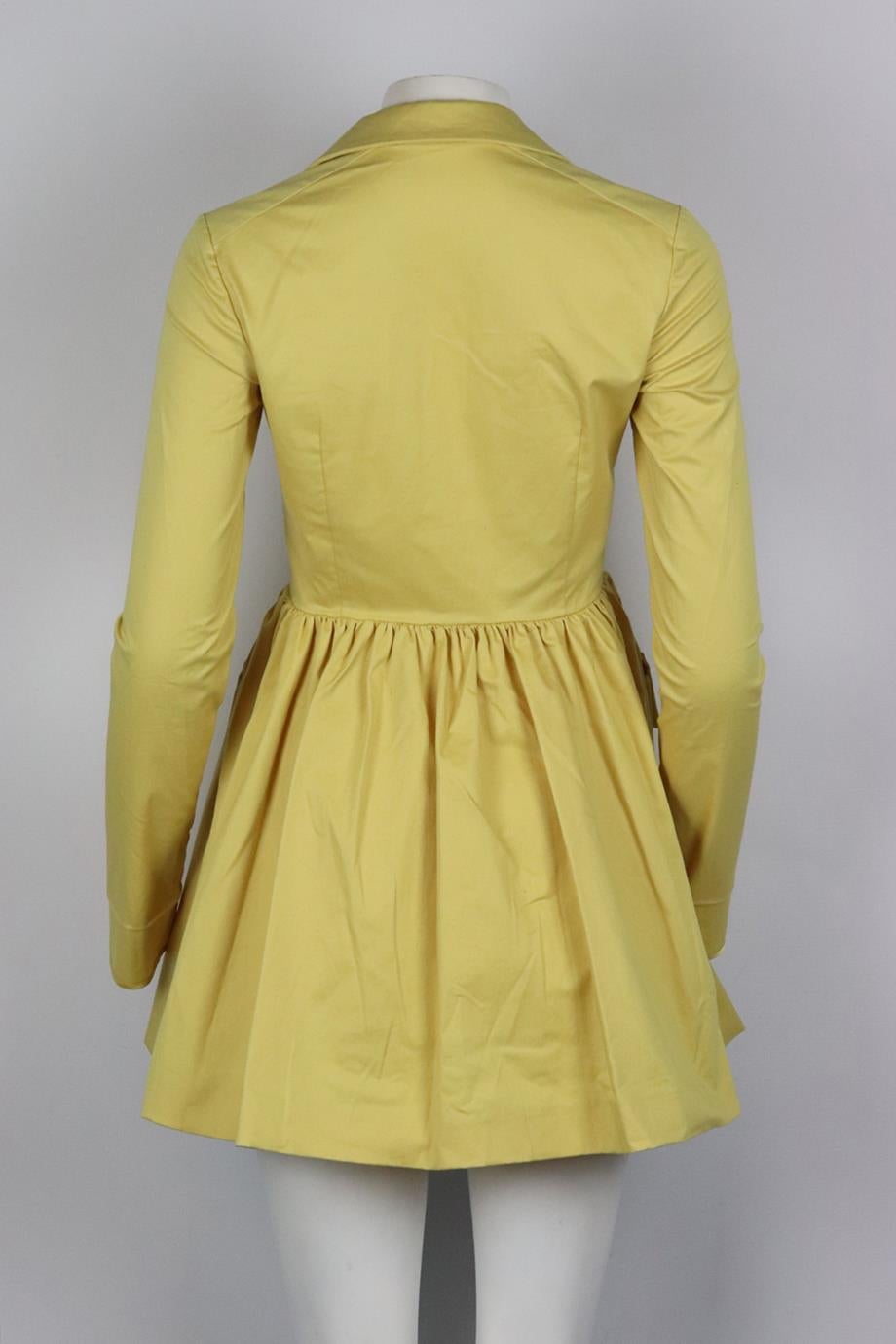 Miu Miu Cotton Blend Mini Dress It 40 Uk 8 In Excellent Condition In London, GB