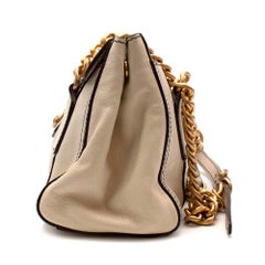 Miu Miu Cream Leather Shoulder Bag