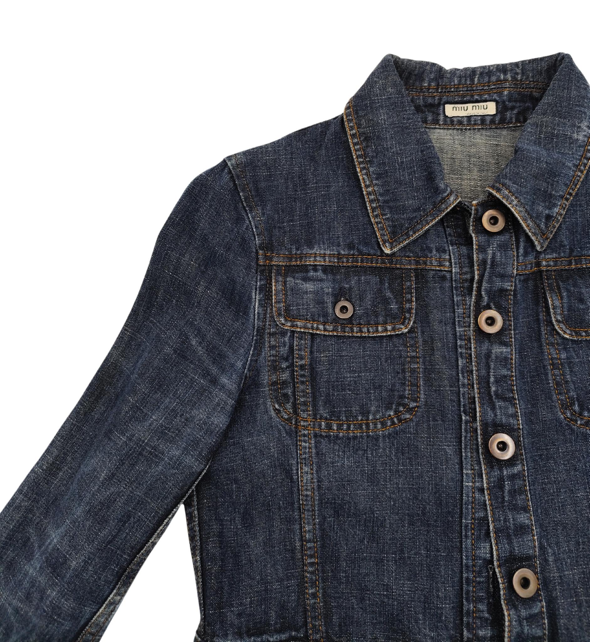 De las mujeres Chaqueta vaquera recortada Miu Miu en venta