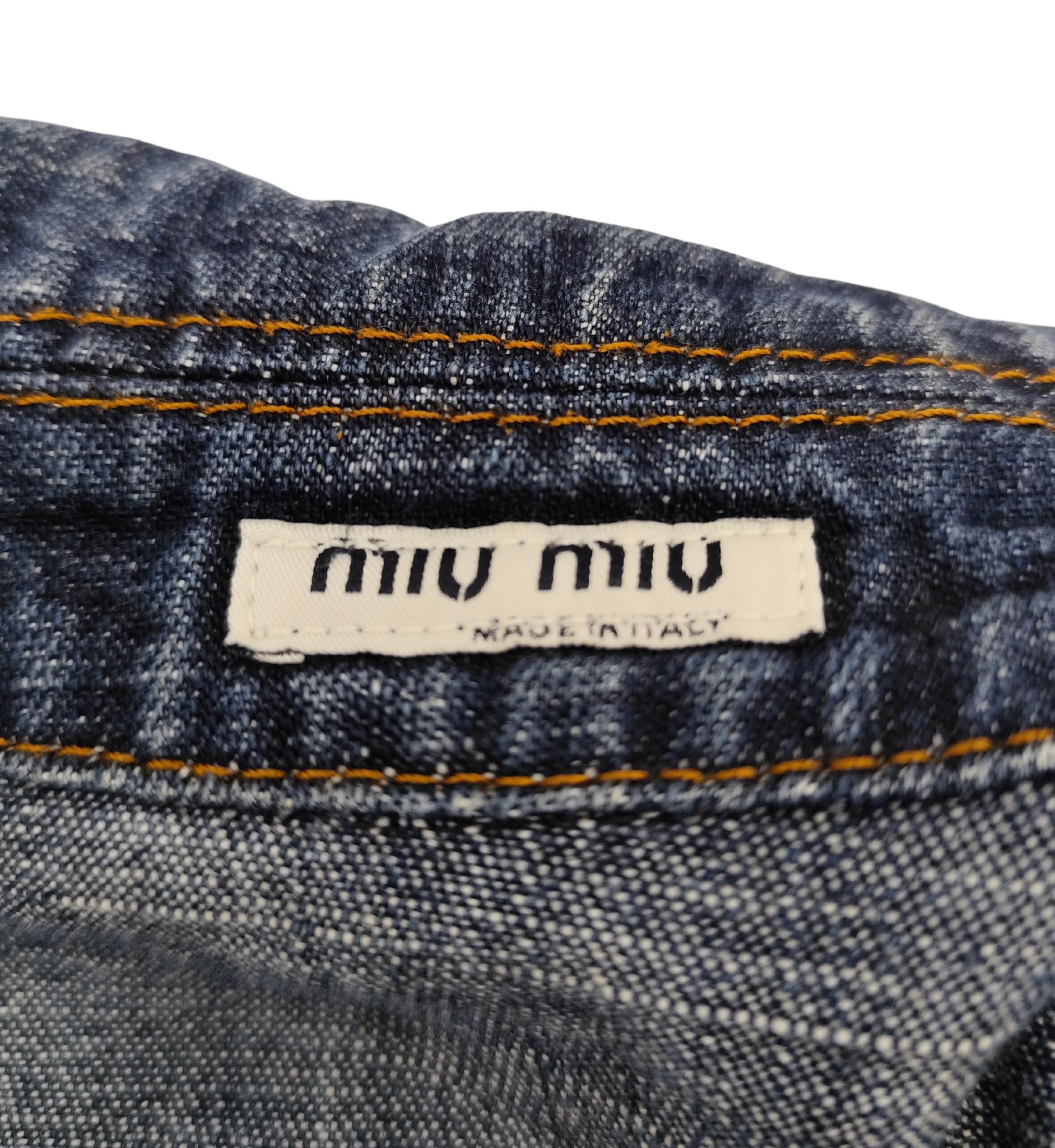 Chaqueta vaquera recortada Miu Miu en venta 3