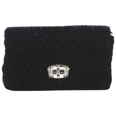 Miu Miu Crystal Clutch Matelasse Velvet Small