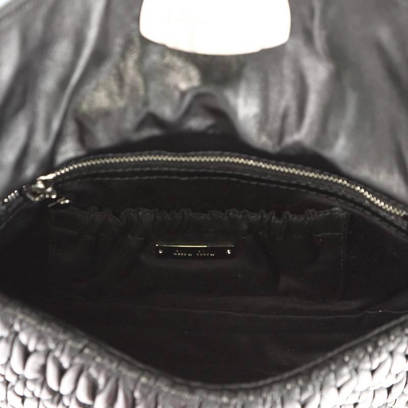 Miu Miu Crystal Flap Shoulder Bag Matelasse Leather Medium 1