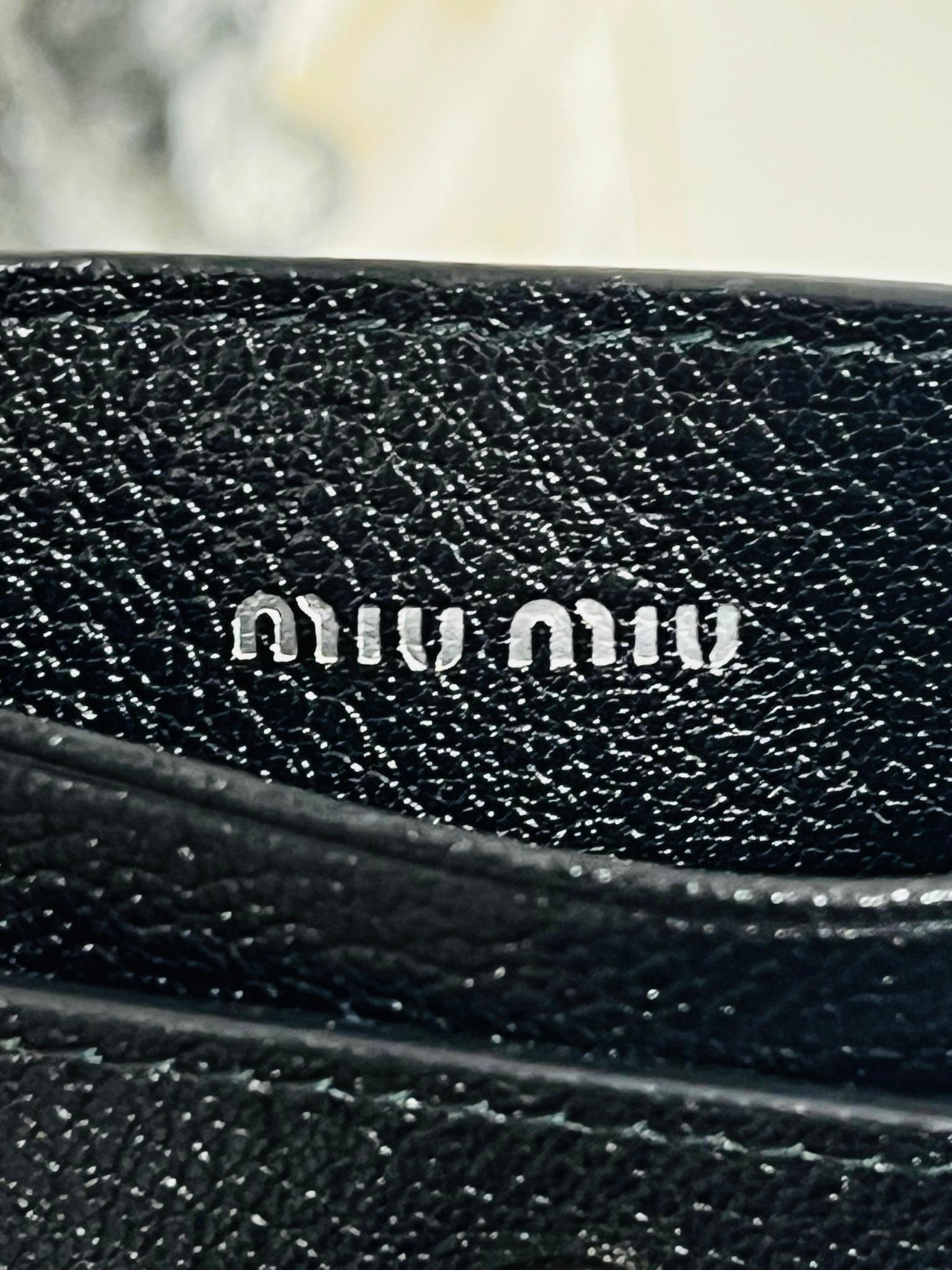 Miu Miu Crystal Fringe Leather Cardholder 8