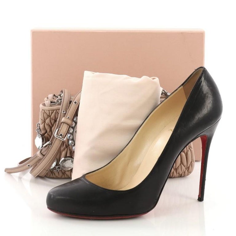 Miu Miu Crystal Zip Crossbody Bag Matelasse Leather Small at 1stDibs