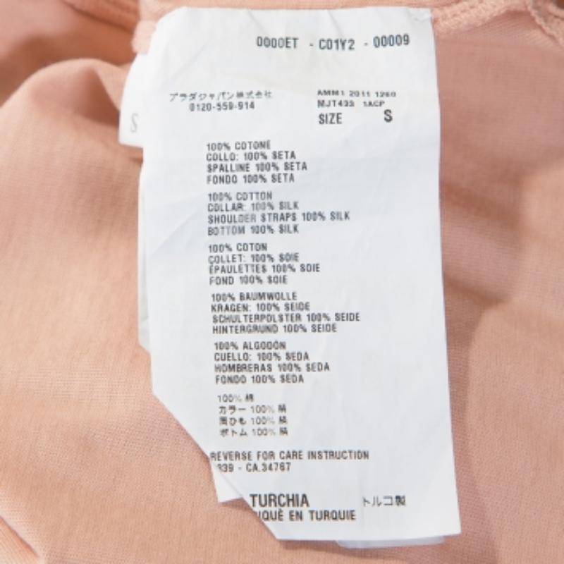 Miu Miu Dusky Pink Cotton and Silk Tunic S en Bueno estado para la venta en Dubai, Al Qouz 2
