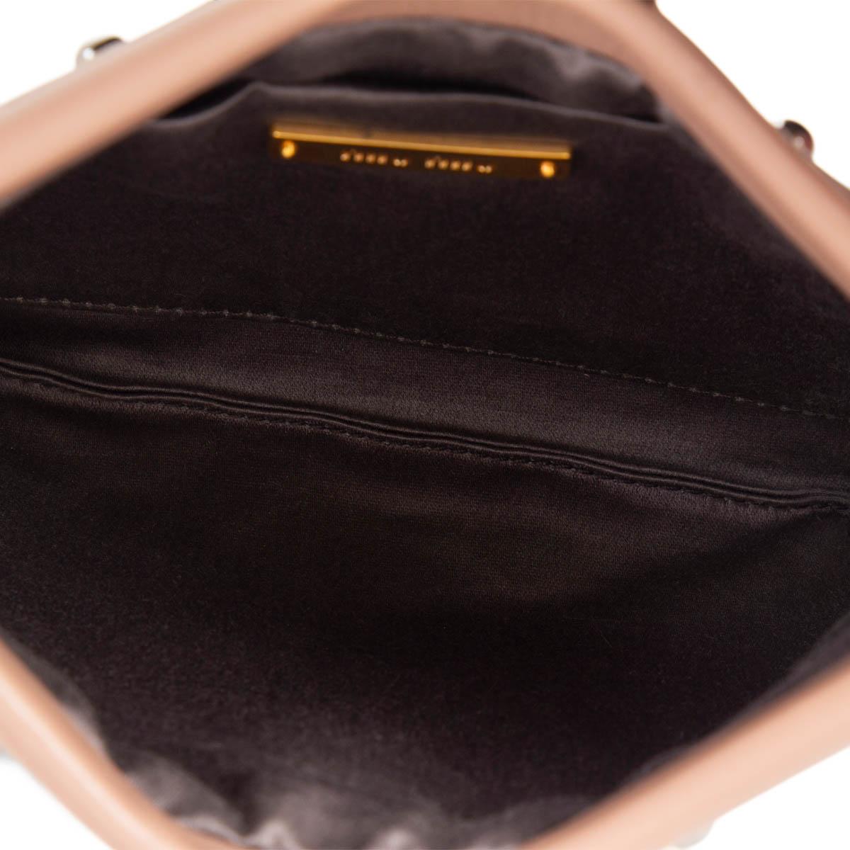 Women's MIU MIU dusty rose leather STUDDED Crossbody Bag For Sale