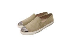 Miu Miu EU 38.5 Suede Beige Slip-on Loafers