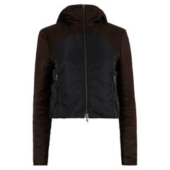 Miu Miu F/W 2008 Hooded Bicolor Crop Jacket