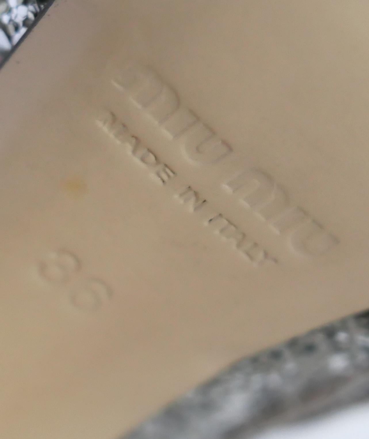 Miu Miu Herbst 2011 Glitzer & Wildleder Gebogener Absatz Stiefelette Booties im Angebot 3