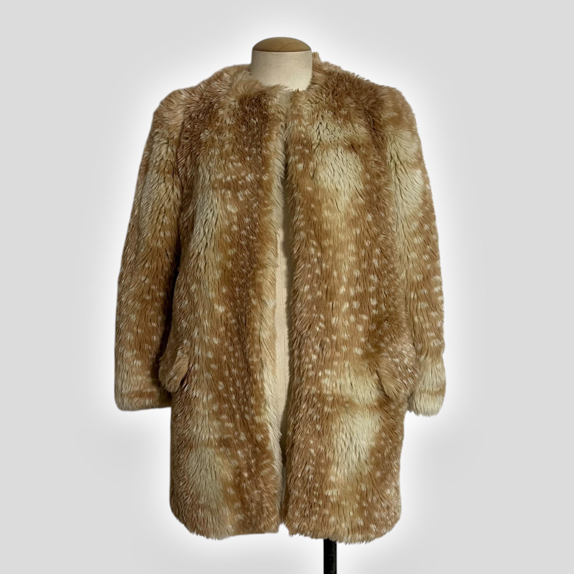 Miu Miu Faux Deer Fur Coat 1