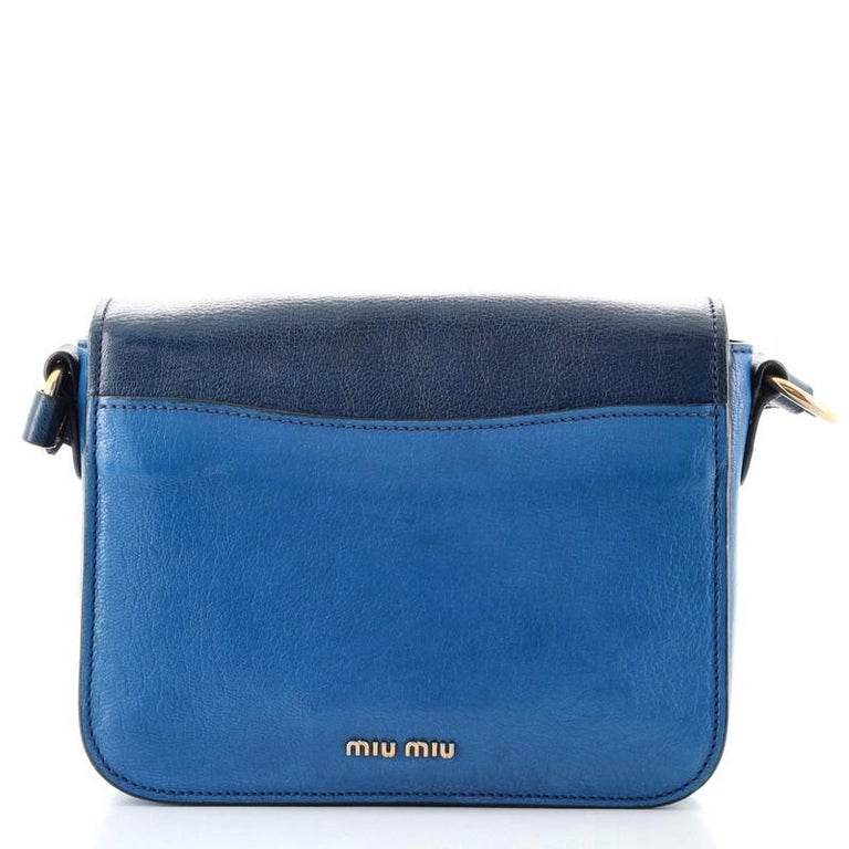 Miu Miu Flap Crossbody Bag Leather Small at 1stDibs