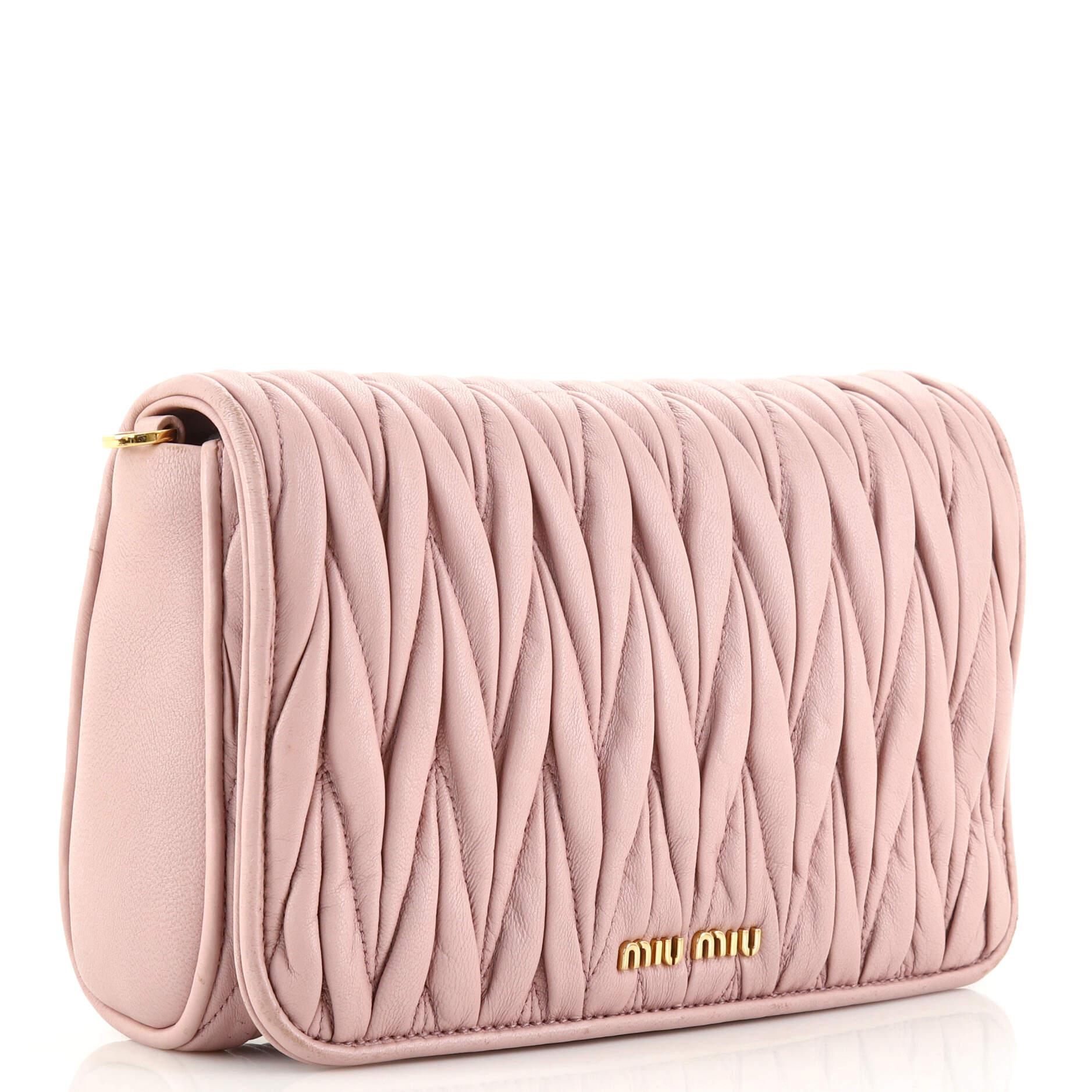 miu miu pink crossbody bag
