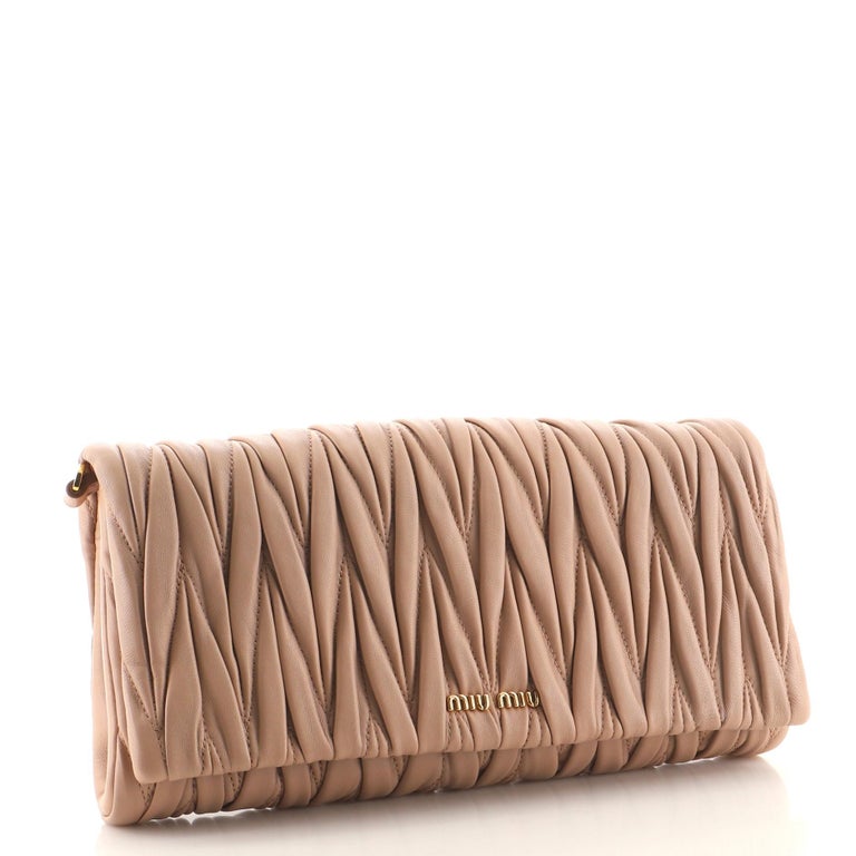 Miu Miu Flap Crossbody Bag Matelasse Leather Small at 1stDibs