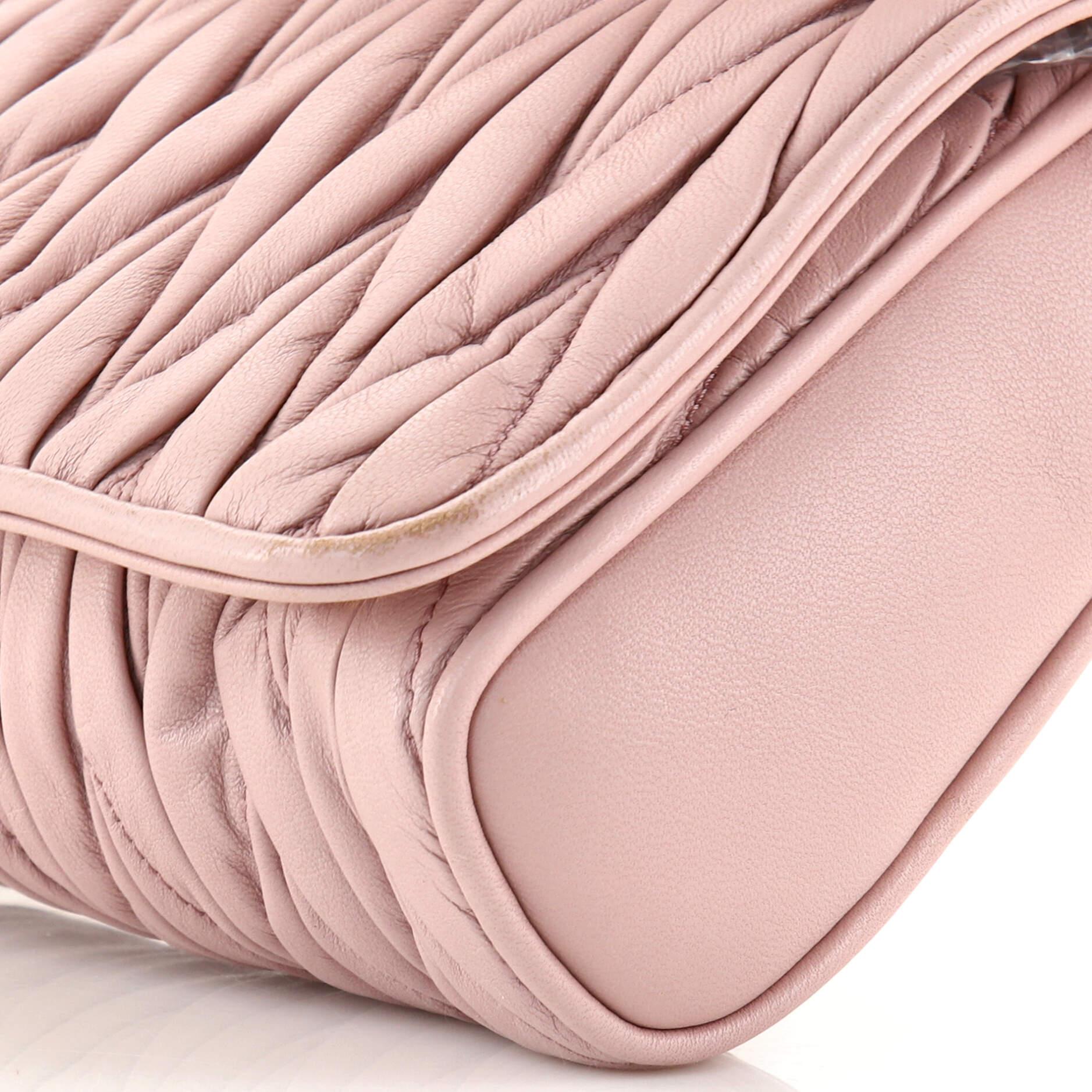Miu Miu Flap Crossbody Bag Matelasse Leather Small 1