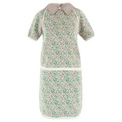 Miu Miu Floral Knitted Top and Skirt Coordinate Set US 6