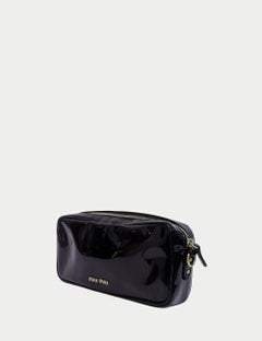 Miu Miu Black Patent Leather Clutch Bag