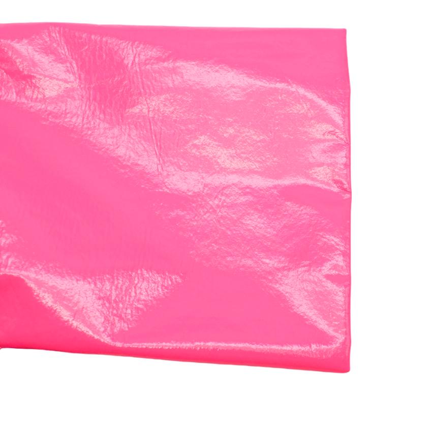 Miu Fuchsia verschönerter glänzender Lackmantel XS 40 IT 2
