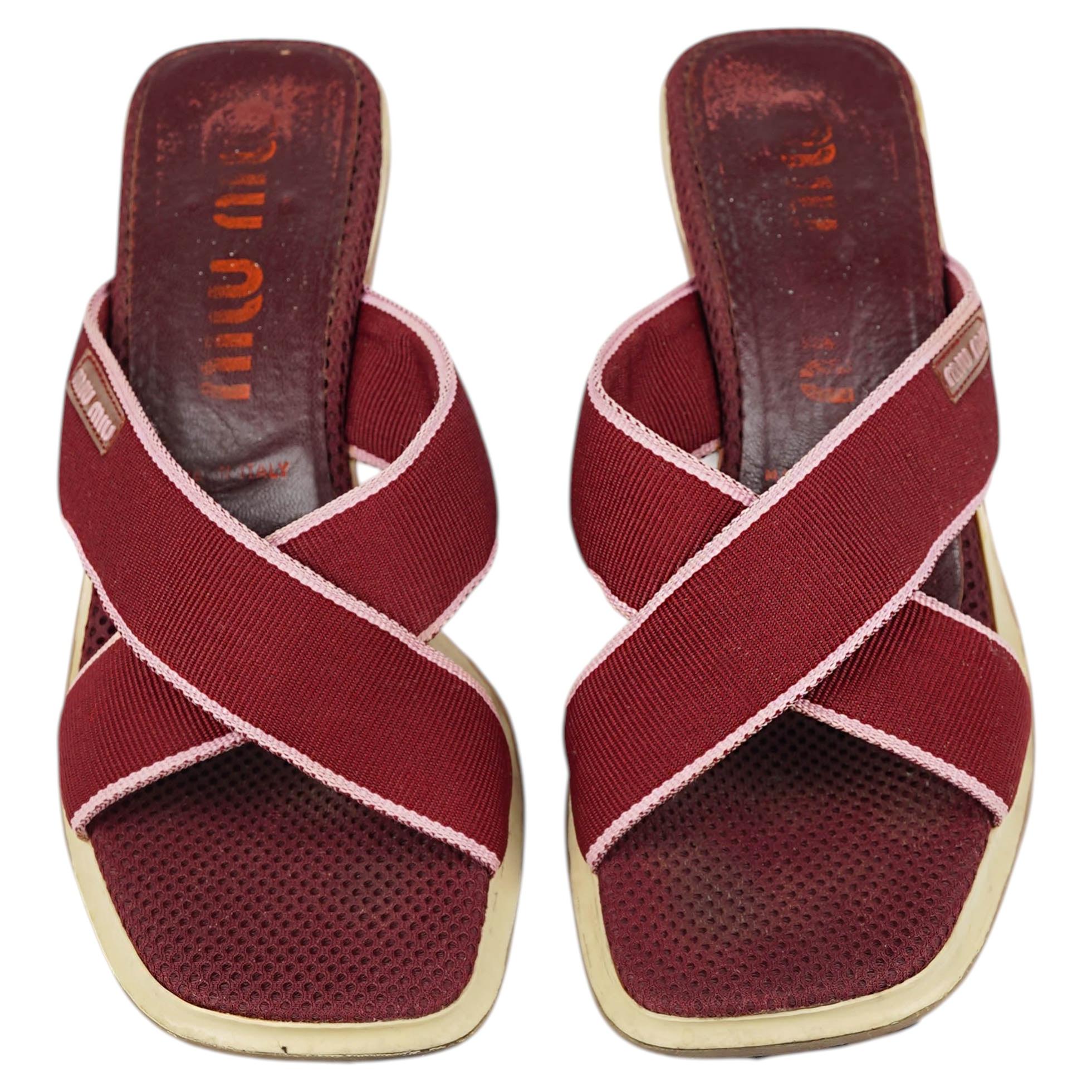 Miu Miu FW1999 Technical Bubble Sole Heel Sandals EU 38 at 1stDibs