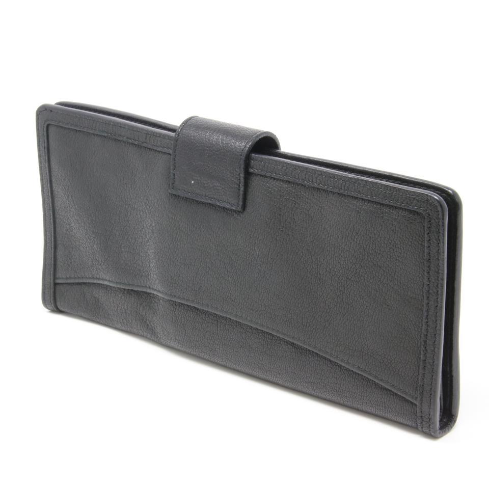 Miu Miu Goatskin Leather Lock and Key Flap Passport Case Wallet For Sale 4