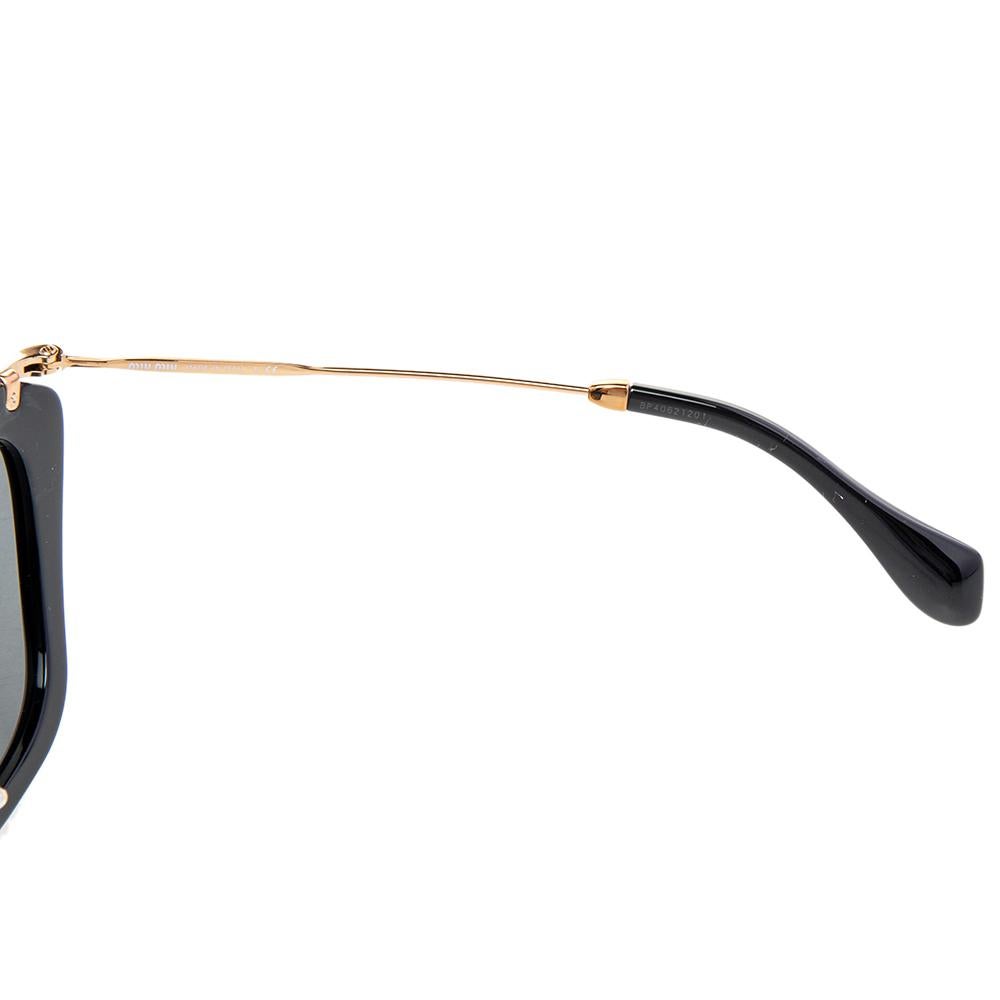 Miu Miu Gold/Black SMU 10N Cat Eye Sunglasses 1