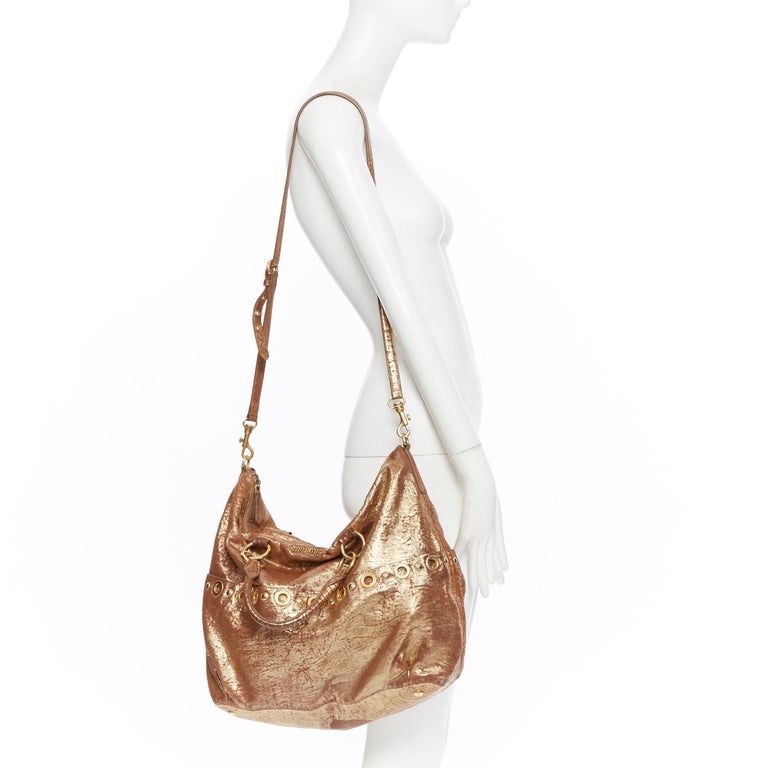 miu miu gold bag