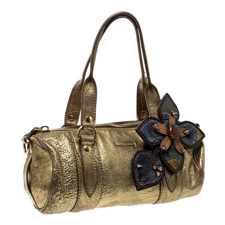 miu miu gold bag