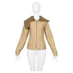 Quilted Shearling Jacket - 3 For Sale on 1stDibs