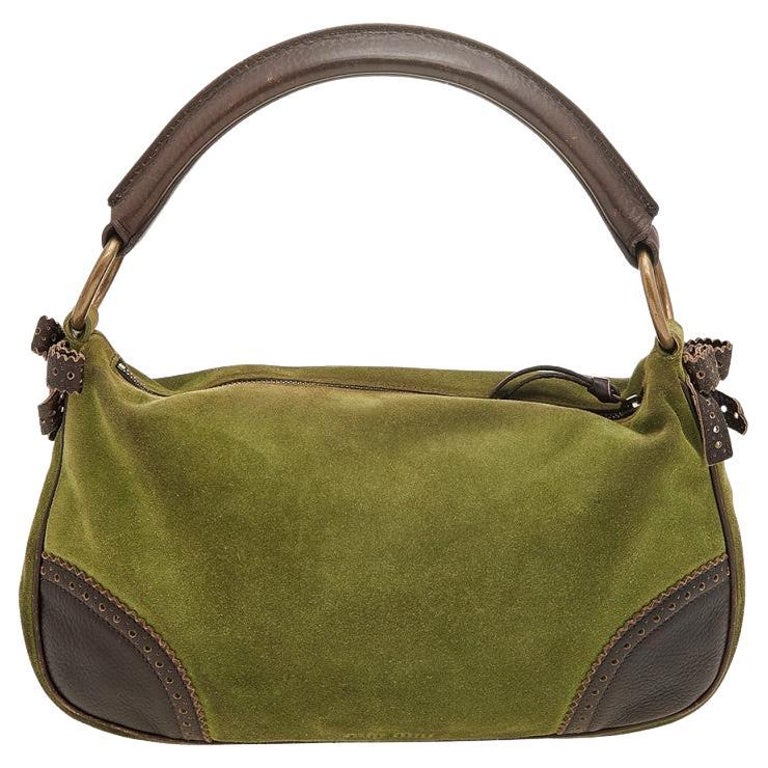 Bow bag leather handbag Miu Miu Green in Leather - 10383110