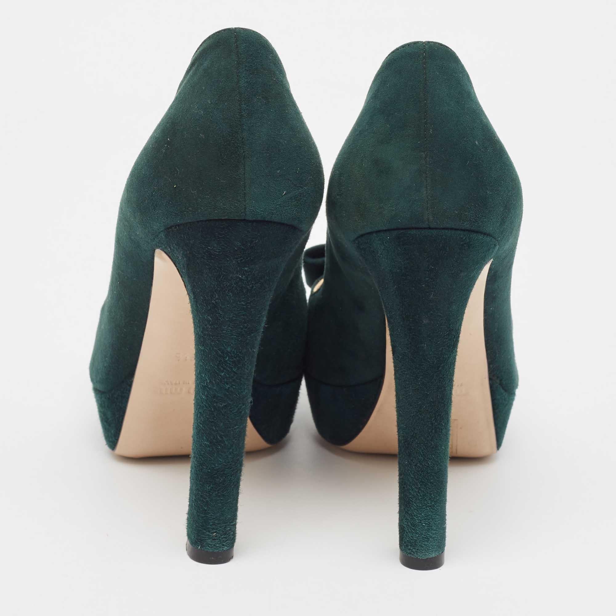 Donna Miu Miu Greene & Greene Pumps Peep Toe Taglia 37,5 in vendita