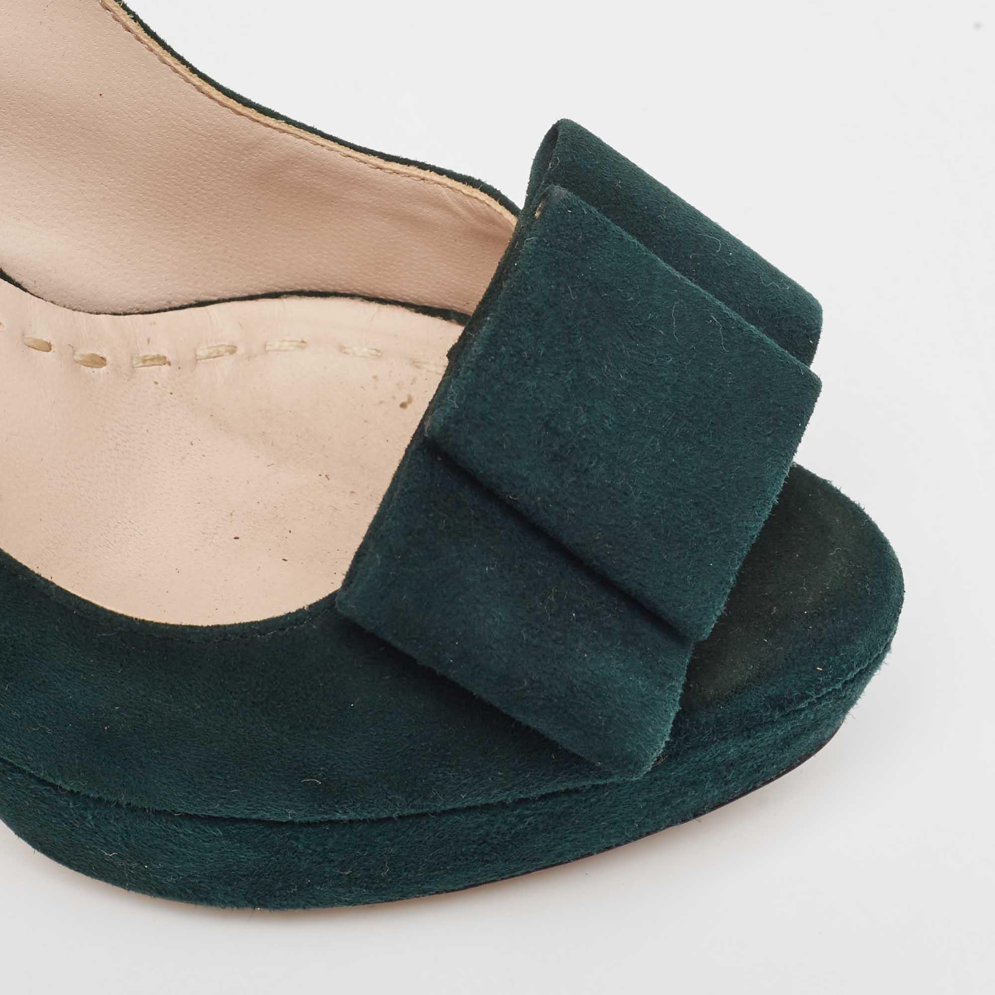 Miu Miu Greene & Greene Pumps Peep Toe Taglia 37,5 in vendita 2