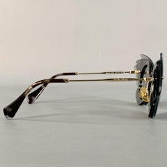 MIU MIU Grey Charcoal Butterfly Acetate Sunglasses