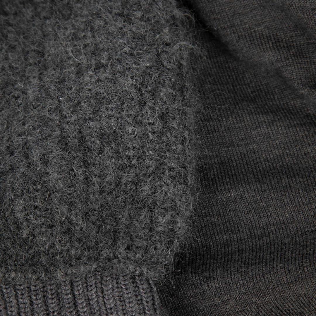 Miu Miu Grey Wool Balloon Sleeve Jumper Size S In Good Condition In London, GB