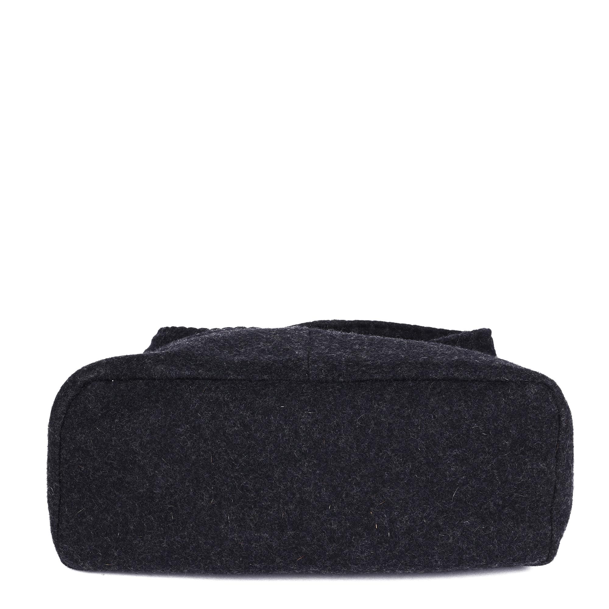 Miu Miu Grey Wool Vintage Mini Hobo Bag 2