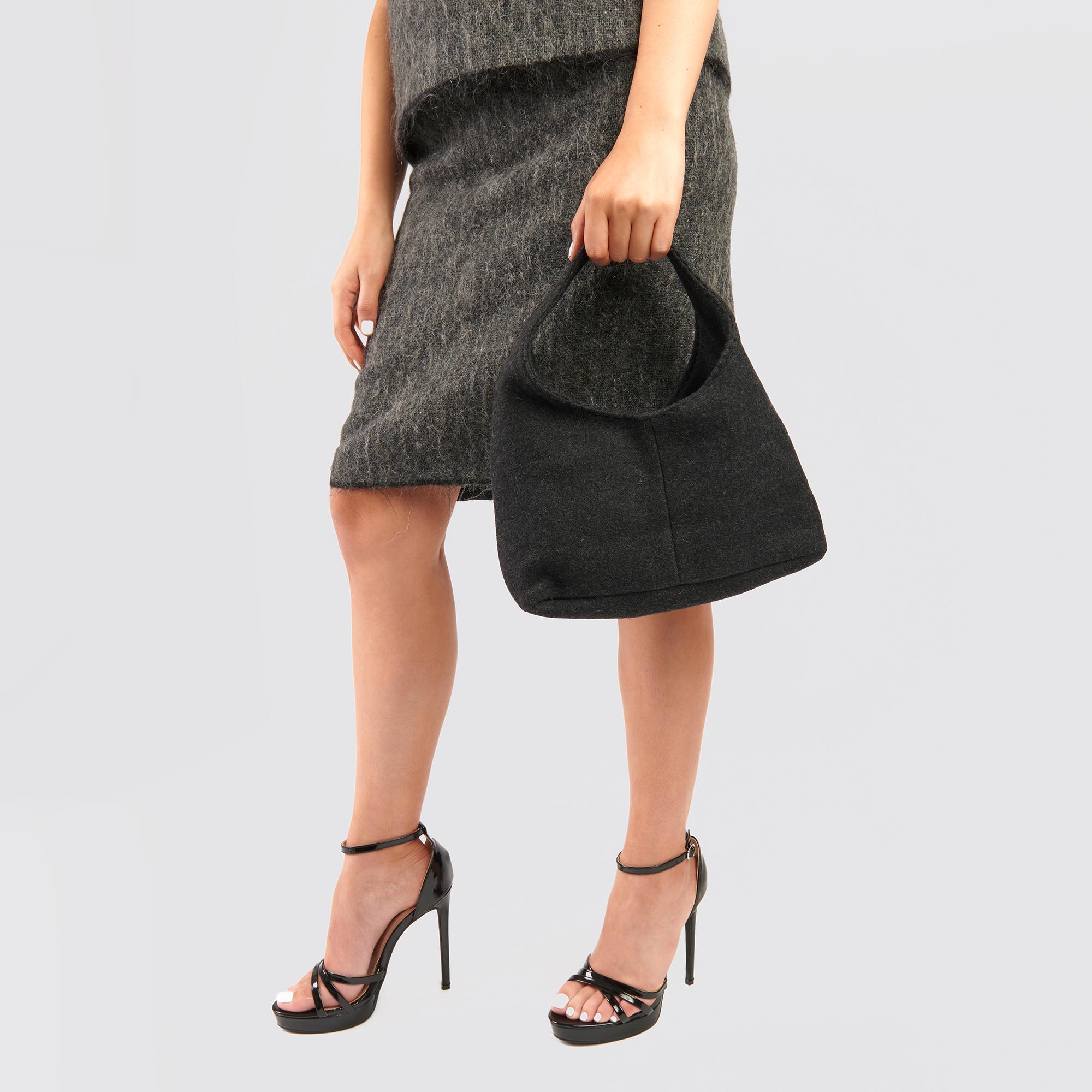 wool grey bag