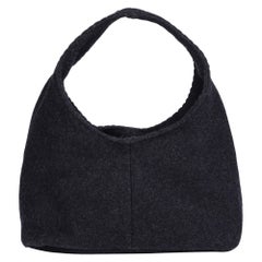 Miu Miu Grey Wool Vintage Mini Hobo Bag