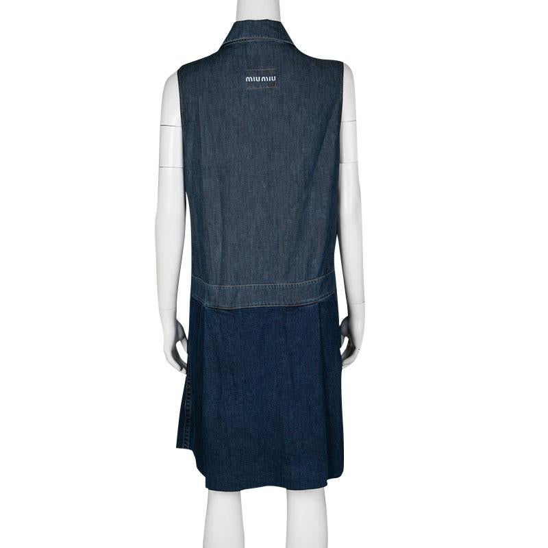 miu miu denim dress