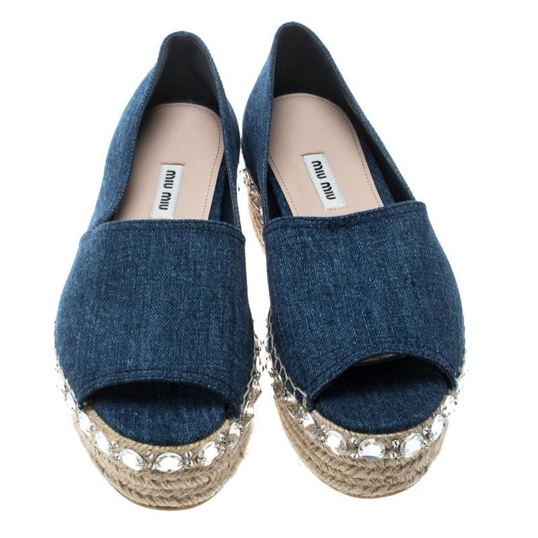 miu miu denim espadrilles