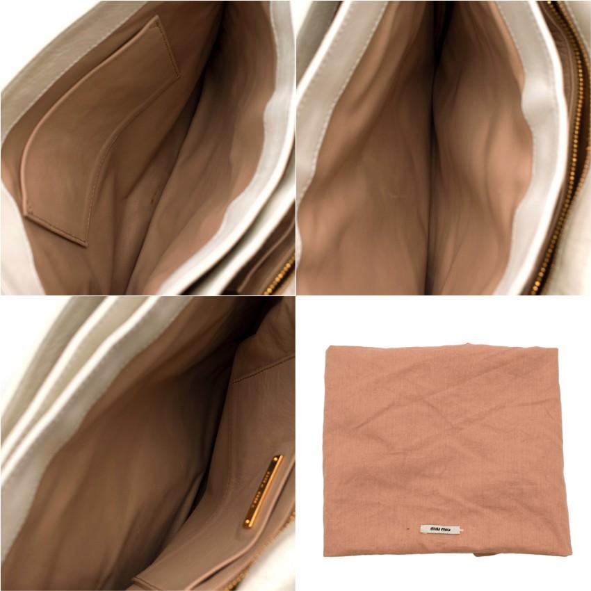 Women's or Men's Miu Miu Ivory/Gold Star Pattern Crossbody Bag 