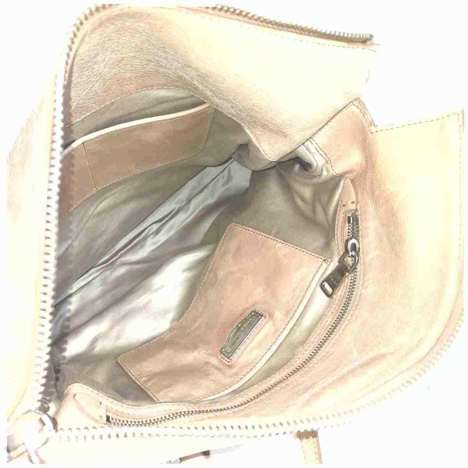 Women's Miu Miu Large Tote 2way Shoulder Bag Pink-Beige Leather 860240 For Sale