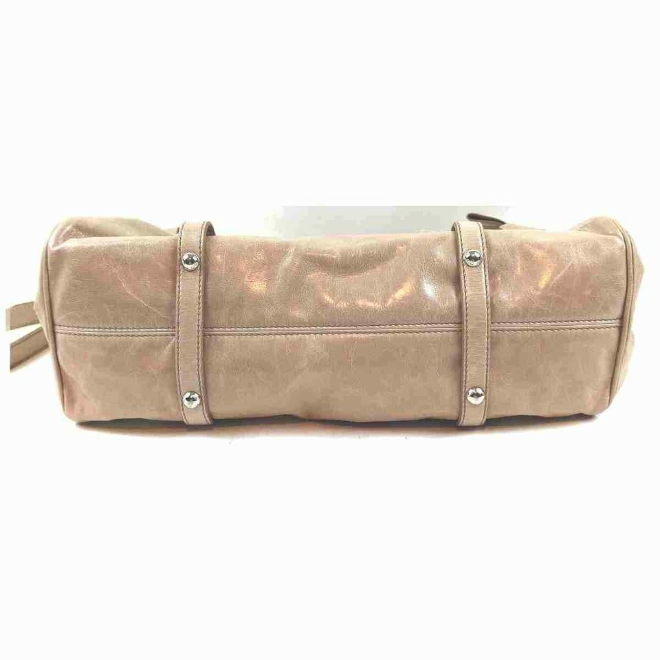 Miu Miu Large Tote 2way Shoulder Bag Pink-Beige Leather 860240 For Sale 3