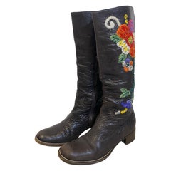 Miu Miu leather boot