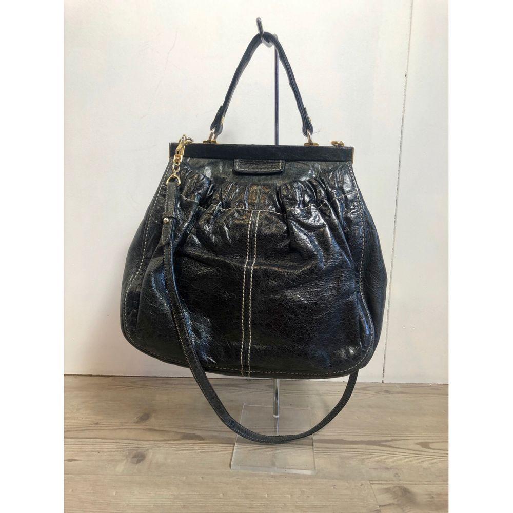 Miu Miu Leather Crossbody Bag in Black For Sale 1