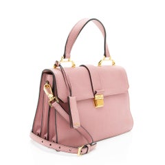 Miu Miu Madras-Tasche aus Leder mit Tragegriff