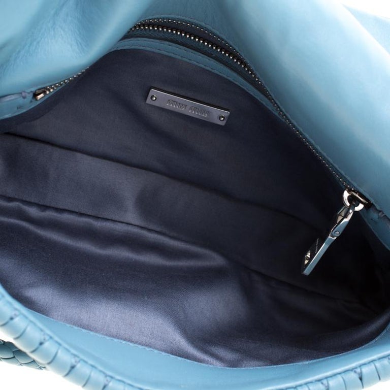 Miu Miu Light Blue Matelasse Leather Crystal Shoulder Bag at 1stDibs
