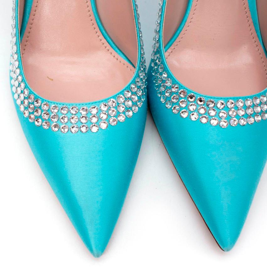 miu miu satin pumps