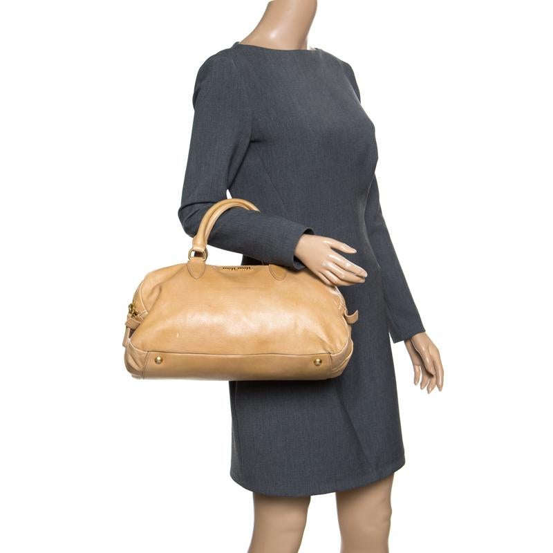 light brown satchel