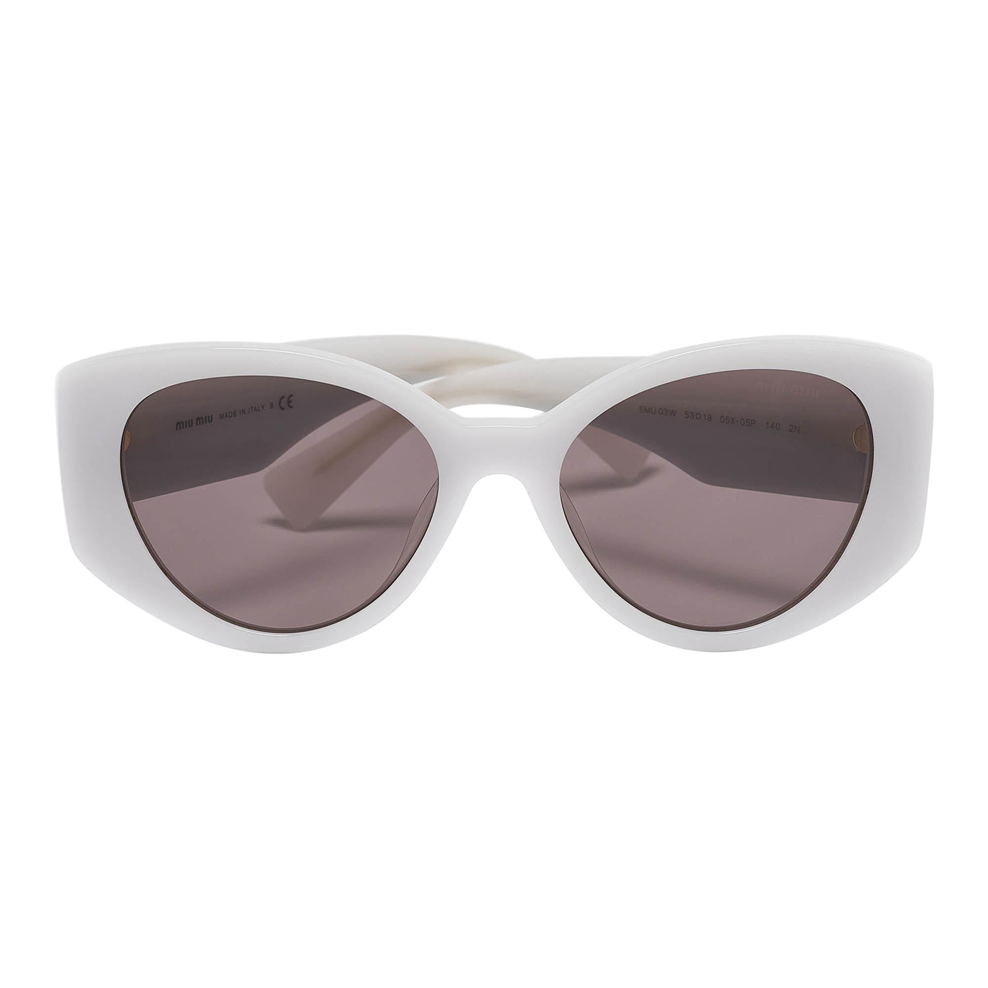 Miu Miu Light Grey/Black Gradient SMU03W Cat Eye Sunglasses