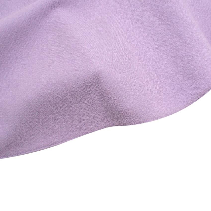 Miu Miu Lilac Wool Skater Skirt S 42 In New Condition In London, GB