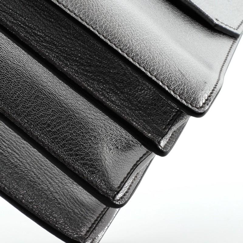 Gray Miu Miu Madras Convertible Compartment Top Handle Bag Leather Medium