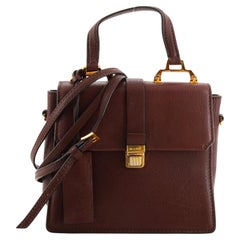 Miu Miu Madras Convertible Top Handle Bag Leather Mini